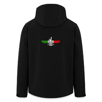 Farvahar logo | Iranian ancient symbol - Men’s Recycled Softshell Jacket by Stanley/Stella - black - Back - AI Model Male 185 light (185cm)
