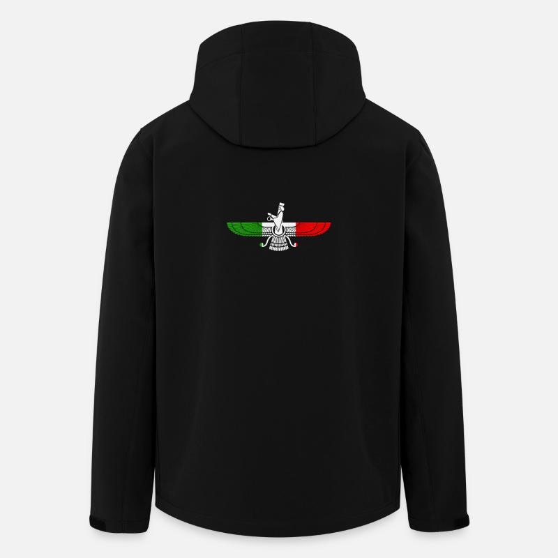Farvahar logo | Iranian ancient symbol - Men’s Recycled Softshell Jacket by Stanley/Stella - black