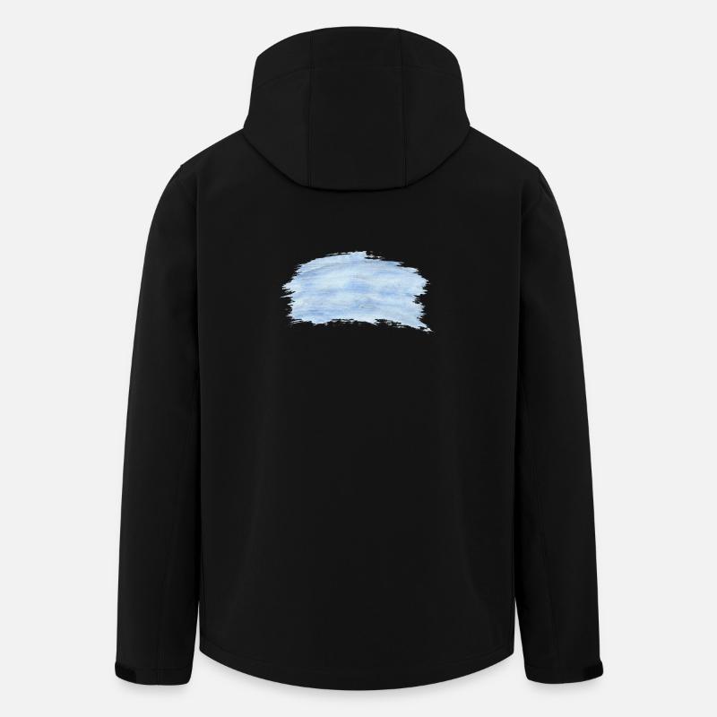 Fond bleu noir - Veste softshell homme en polyester recyclé Stanley/Stella - noir