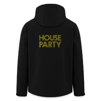 HOUSE PARTY - Men’s Recycled Softshell Jacket by Stanley/Stella - black - Back - AI Model Male 185 light (185cm)