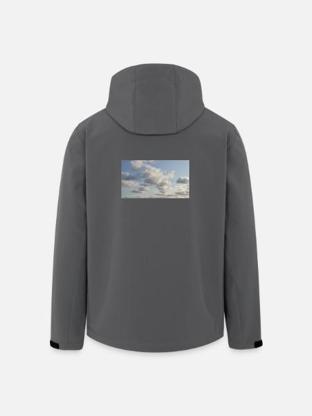 Sky Soft Clouds - Men’s Recycled Softshell Jacket by Stanley/Stella - black