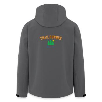 Coureur de sentier - Veste softshell homme en polyester recyclé Stanley/Stella - noir - Dos - AI Model Male 185 light (185cm)