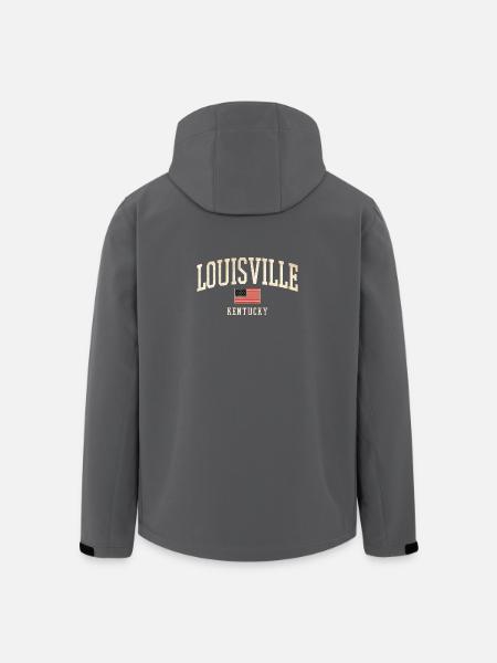 Louisville Kentucky Vintage Arch - Męska kurtka softshell z poliestru z recyklingu Stanley/Stella - czarny