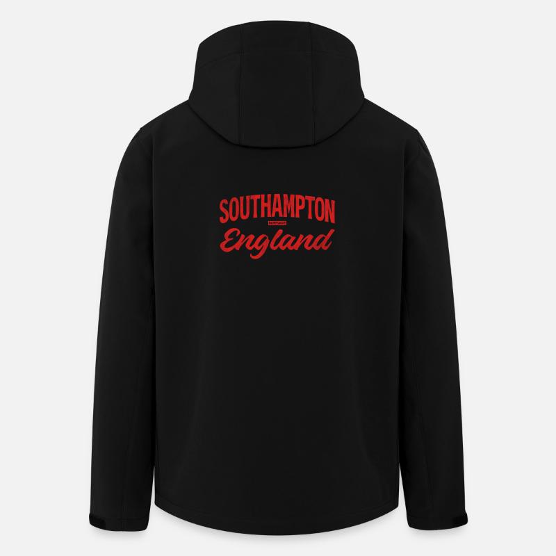 Southampton England Retro Schriftzug - Recycelte Männer Softshell-Jacke von Stanley/Stella - Schwarz