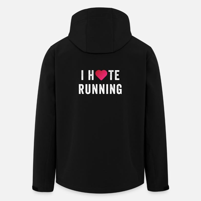 I Love/Hate Running - Men’s Recycled Softshell Jacket by Stanley/Stella - black