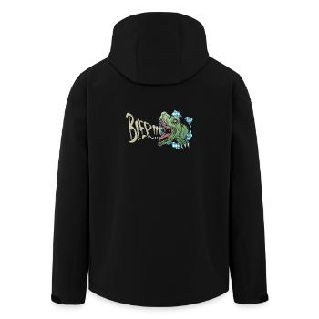 BierDino Volksfest Bierzelt Humorshirt - Recycelte Männer Softshell-Jacke von Stanley/Stella - Schwarz - Hinten - AI Model Male 185 light (185cm)