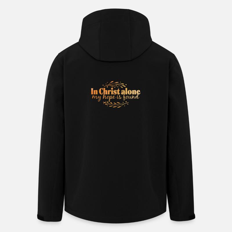 In Christ alone - Recycelte Männer Softshell-Jacke von Stanley/Stella - Schwarz