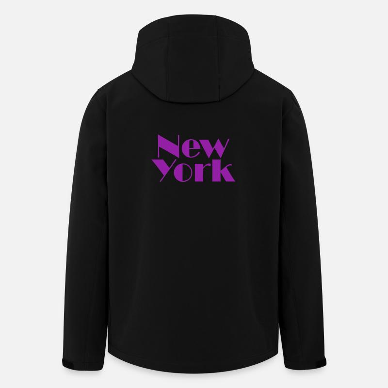 NEW YORK-Purple Broadway - Recycelte Männer Softshell-Jacke von Stanley/Stella - Schwarz