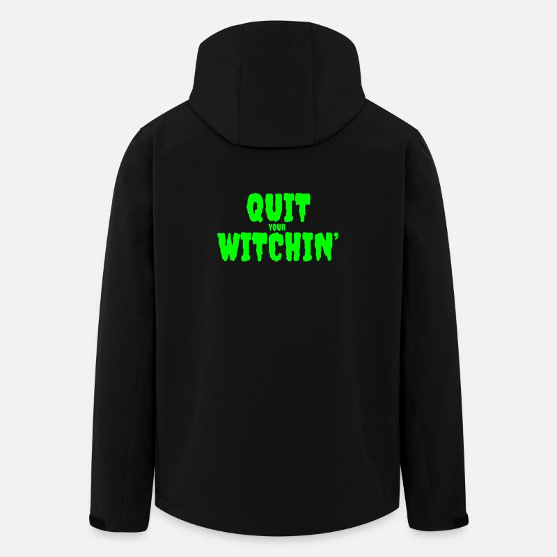 Spooky Green Witching Quit Design - Recycelte Männer Softshell-Jacke von Stanley/Stella - Schwarz