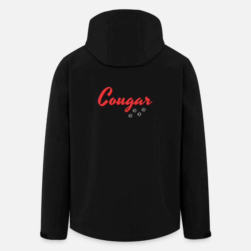 énorme couguar - Veste softshell homme en polyester recyclé Stanley/Stella - noir