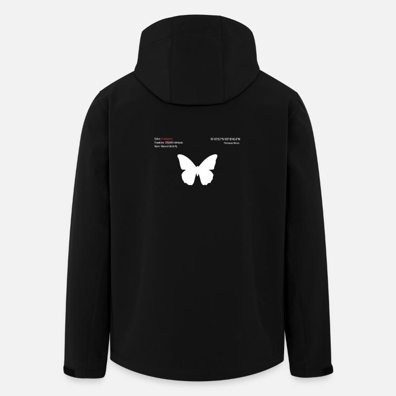 Schmetterling - Recycelte Männer Softshell-Jacke von Stanley/Stella - Schwarz