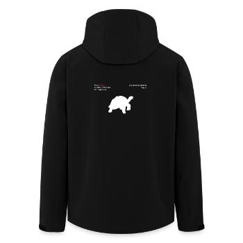 Riesenschildkröte - Recycelte Männer Softshell-Jacke von Stanley/Stella - Schwarz - Hinten - AI Model Male 185 light (185cm)
