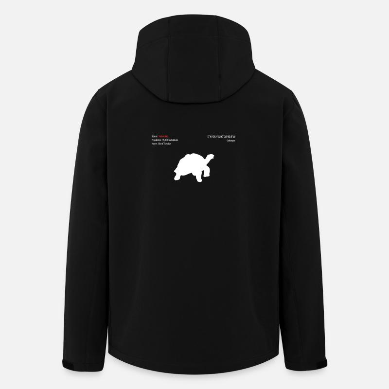 Tortue géante - Veste softshell homme en polyester recyclé Stanley/Stella - noir