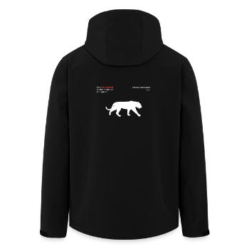 Tiger - Recycelte Männer Softshell-Jacke von Stanley/Stella - Schwarz - Hinten - AI Model Male 185 light (185cm)