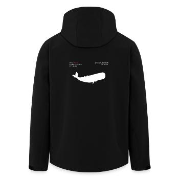 Wal - Recycelte Männer Softshell-Jacke von Stanley/Stella - Schwarz - Hinten - AI Model Male 185 light (185cm)