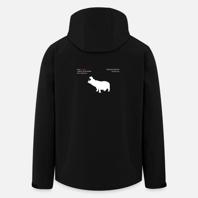 Hippopotamus - Men’s Recycled Softshell Jacket by Stanley/Stella - black