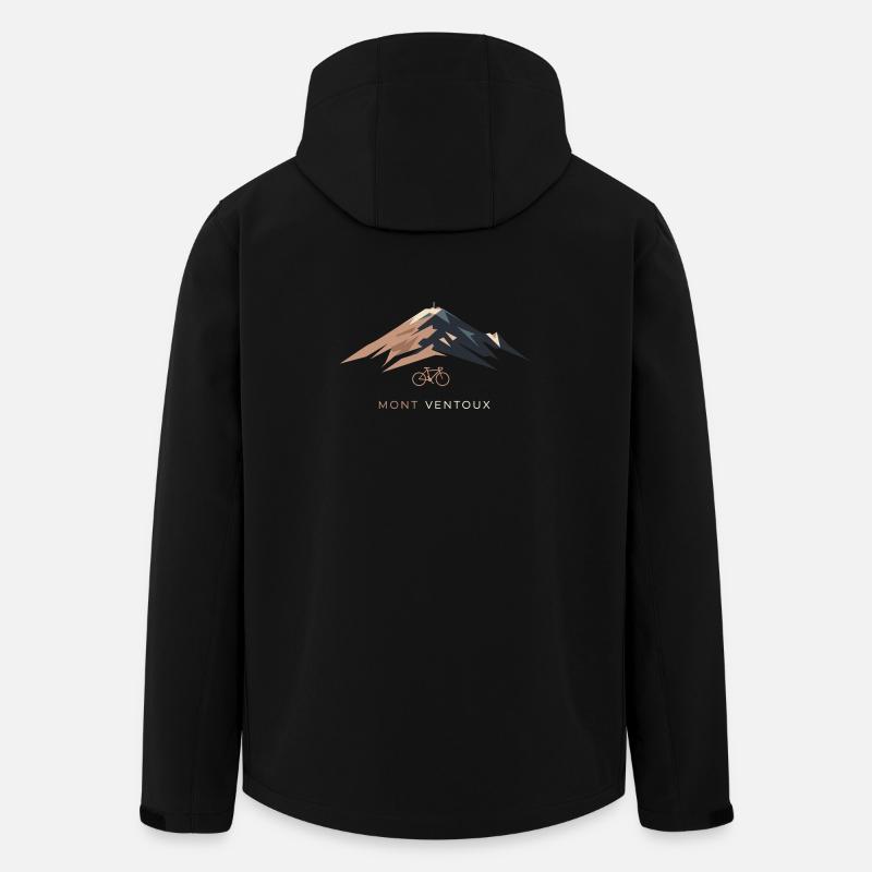 Mont Ventoux Cooles Design - Recycelte Männer Softshell-Jacke von Stanley/Stella - Schwarz