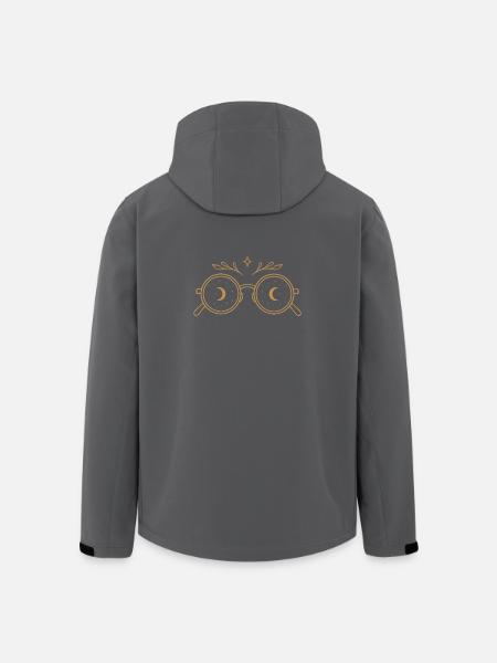 Witchy Glasses with Moons - Midsummer Magic - Men’s Recycled Softshell Jacket by Stanley/Stella - black
