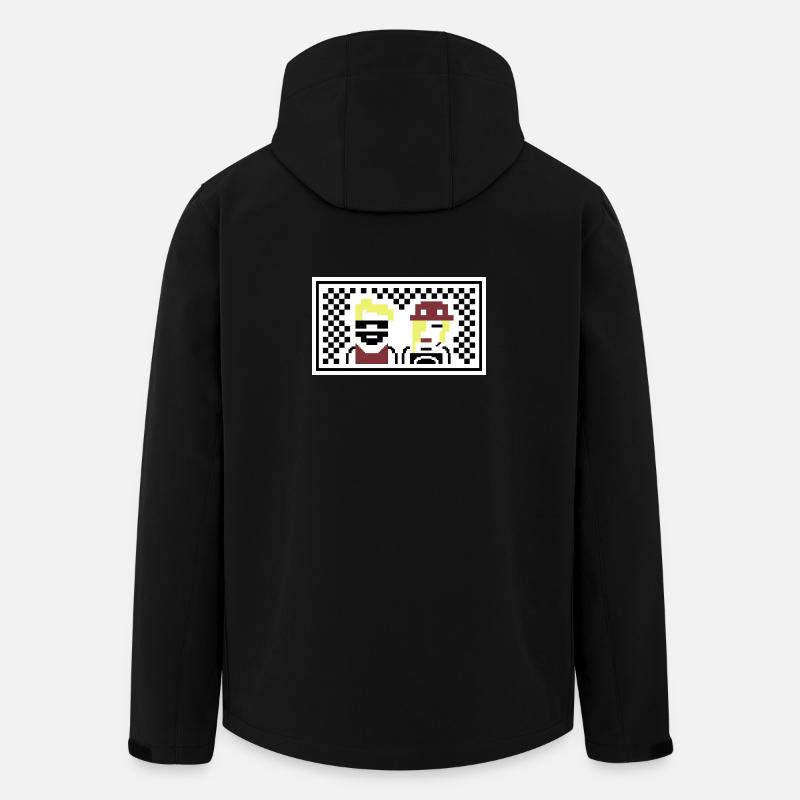 PETSCII: the band band - Men’s Recycled Softshell Jacket by Stanley/Stella - black