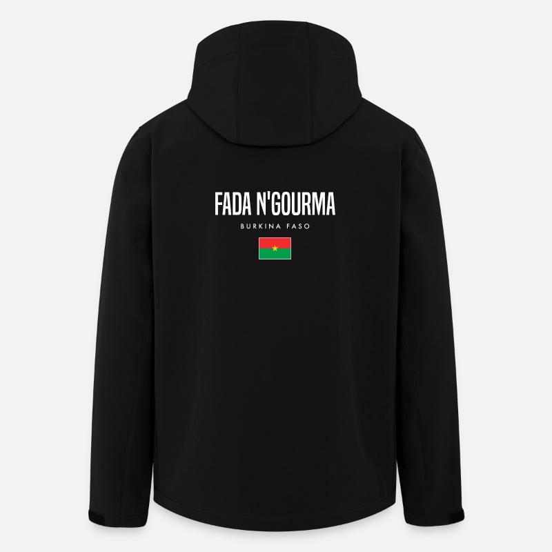 Fada N'gourma Burkina Faso - Men’s Recycled Softshell Jacket by Stanley/Stella - black