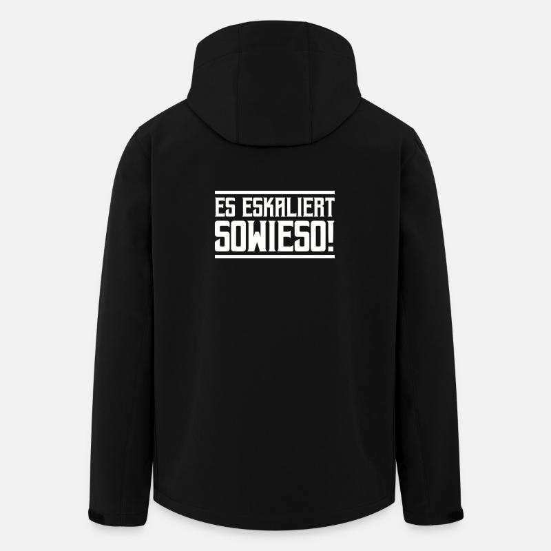 De toute façon, ça s’intensifie ! - Veste softshell homme en polyester recyclé Stanley/Stella - noir