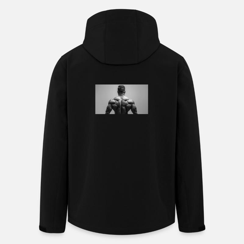 Muskelkraft Schwarzes Motiv - Recycelte Männer Softshell-Jacke von Stanley/Stella - Schwarz