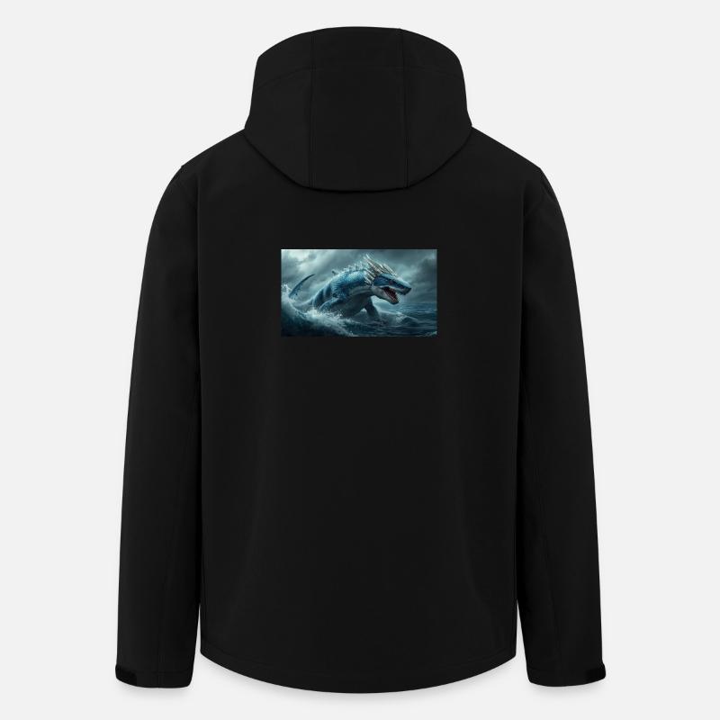 Drachenhai2 - Recycelte Männer Softshell-Jacke von Stanley/Stella - Schwarz