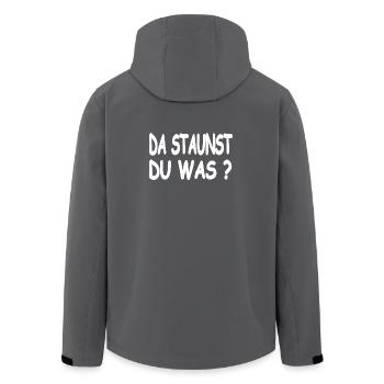 Voiture - Veste softshell homme en polyester recyclé Stanley/Stella - charbon - Dos - AI Model Male 185 light (185cm)
