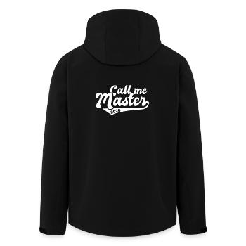 Master 2026 Graduation Graduation - Men’s Recycled Softshell Jacket by Stanley/Stella - black - Back - AI Model Male 185 light (185cm)