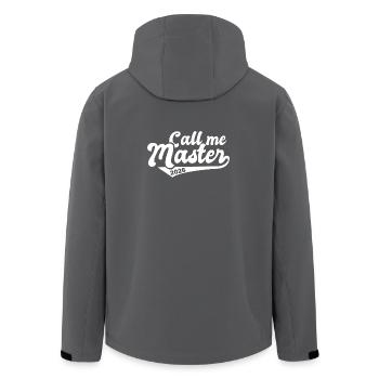 Master 2026 Diplôme - Veste softshell homme en polyester recyclé Stanley/Stella - charbon - Dos - AI Model Male 185 light (185cm)