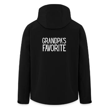 Grandpa's Favorite Shirt for Grandchild - Men’s Recycled Softshell Jacket by Stanley/Stella - black - Back - AI Model Male 185 light (185cm)