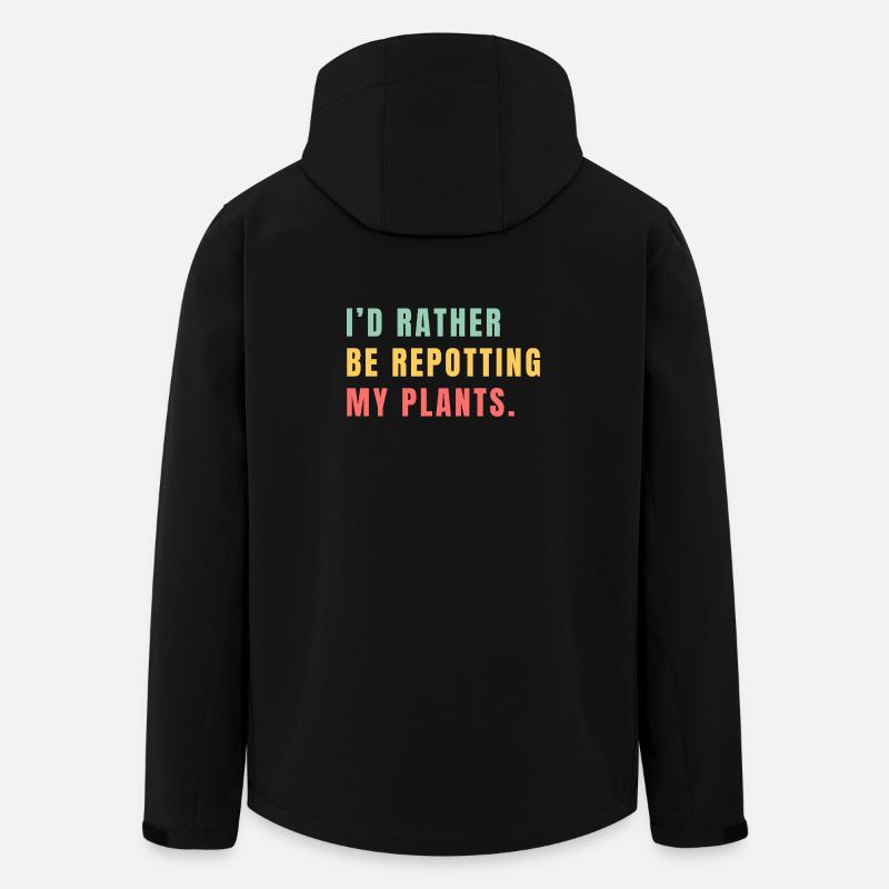 Jardinage floral - Veste softshell homme en polyester recyclé Stanley/Stella - noir