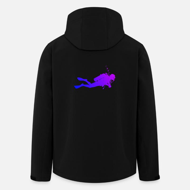 Conception de plongée à puissance - Veste softshell homme en polyester recyclé Stanley/Stella - noir