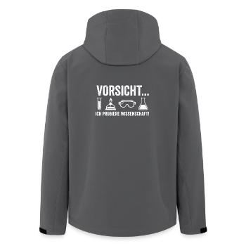 Chemie Humor Shirt für Wissenschaft Fans - Recycelte Männer Softshell-Jacke von Stanley/Stella - Schwarz - Hinten - AI Model Male 185 light (185cm)