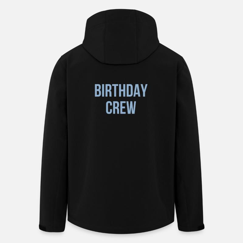 Birthday Crew - Recycelte Männer Softshell-Jacke von Stanley/Stella - Schwarz