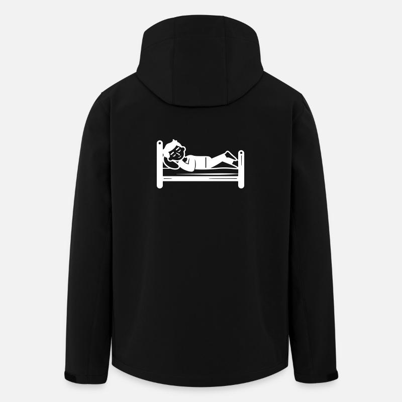 Schlafen Bett - Recycelte Männer Softshell-Jacke von Stanley/Stella - Schwarz