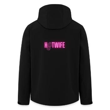 HOTWIFE - Recycelte Männer Softshell-Jacke von Stanley/Stella - Schwarz - Hinten - AI Model Male 185 light (185cm)