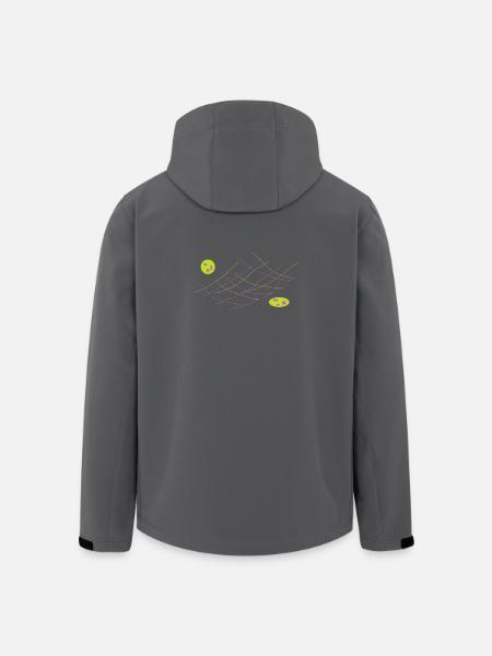 Space curvature - Men’s Recycled Softshell Jacket by Stanley/Stella - black