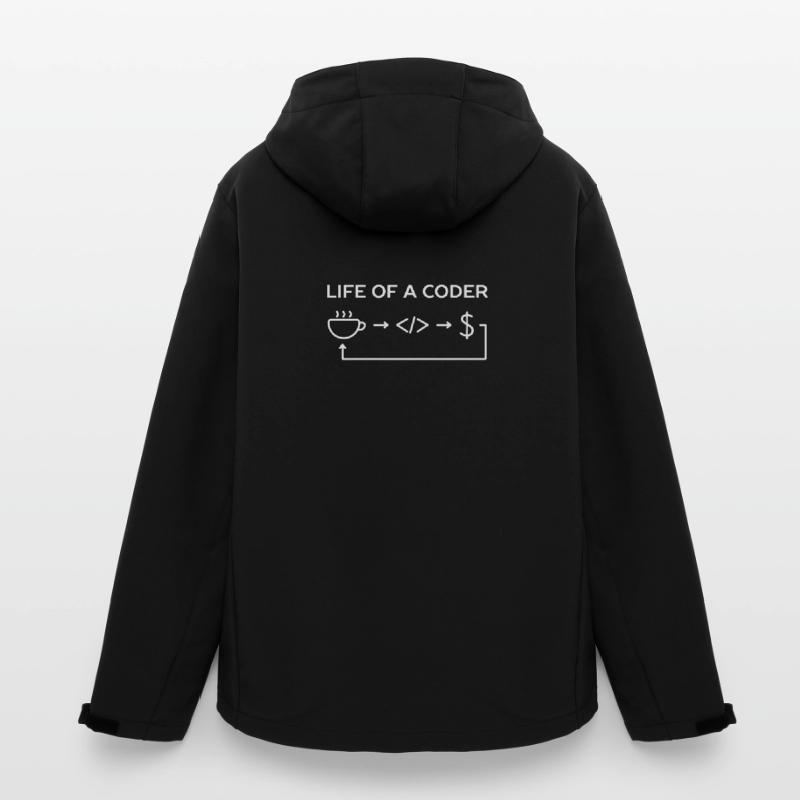 Vie de programmeur d'une chemise de codeur Veste softshell homme en polyester recyclé Stanley/Stella