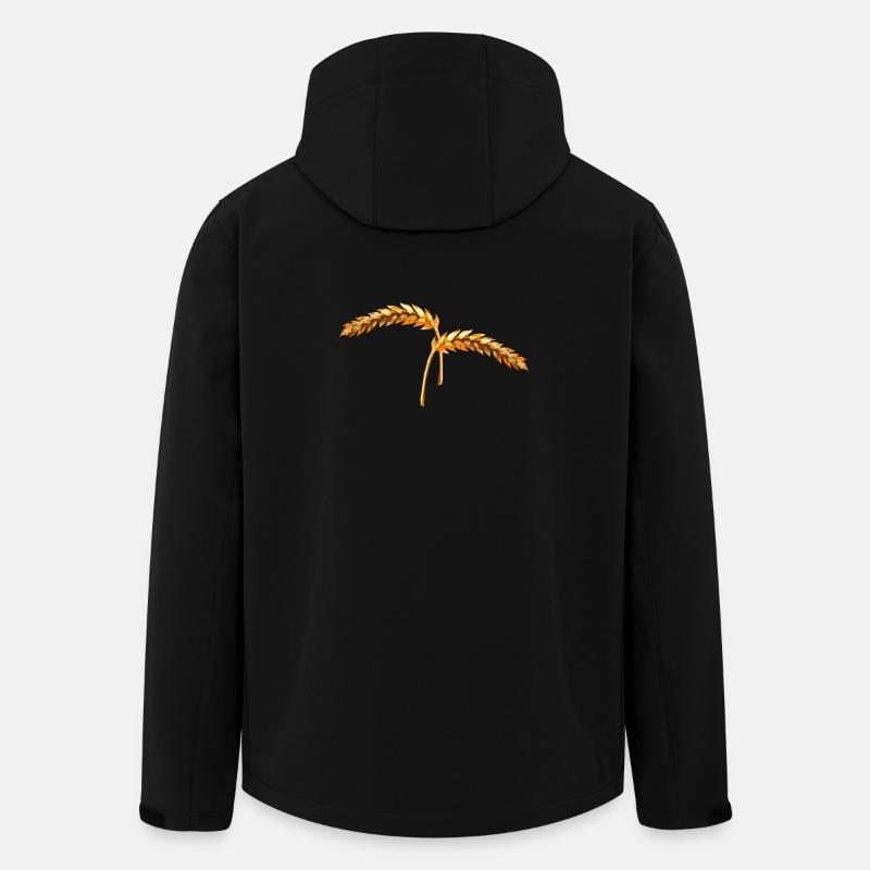 aehren dekoration natur - Recycelte Männer Softshell-Jacke von Stanley/Stella - Schwarz