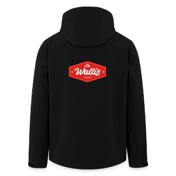 Valais - Veste softshell homme en polyester recyclé Stanley/Stella - noir - Dos - AI Model Male 185 light (185cm)