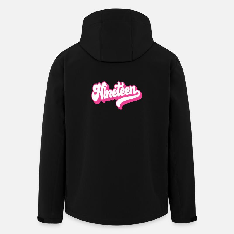 Neunzehn 19. Geburtstag Mädchen Frauen 19 Jahre alt - Recycelte Männer Softshell-Jacke von Stanley/Stella - Schwarz