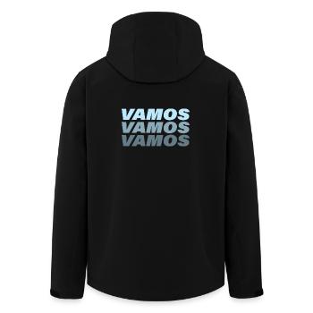 VAMOS - Recycelte Männer Softshell-Jacke von Stanley/Stella - Schwarz - Hinten - AI Model Male 185 light (185cm)