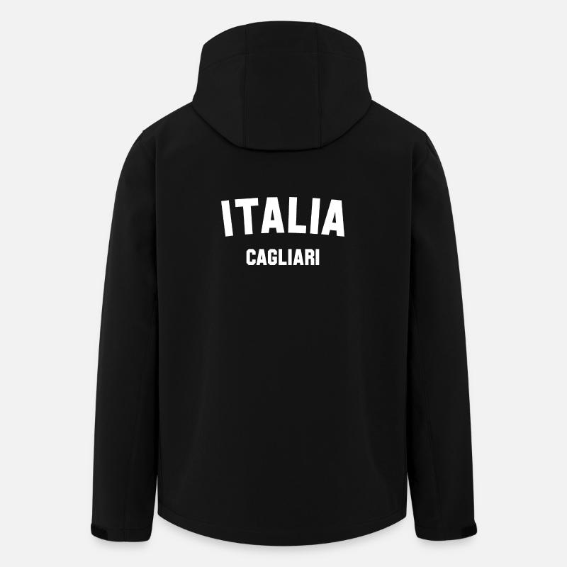 CAGLIARI Italie Italien - Veste softshell homme en polyester recyclé Stanley/Stella - noir