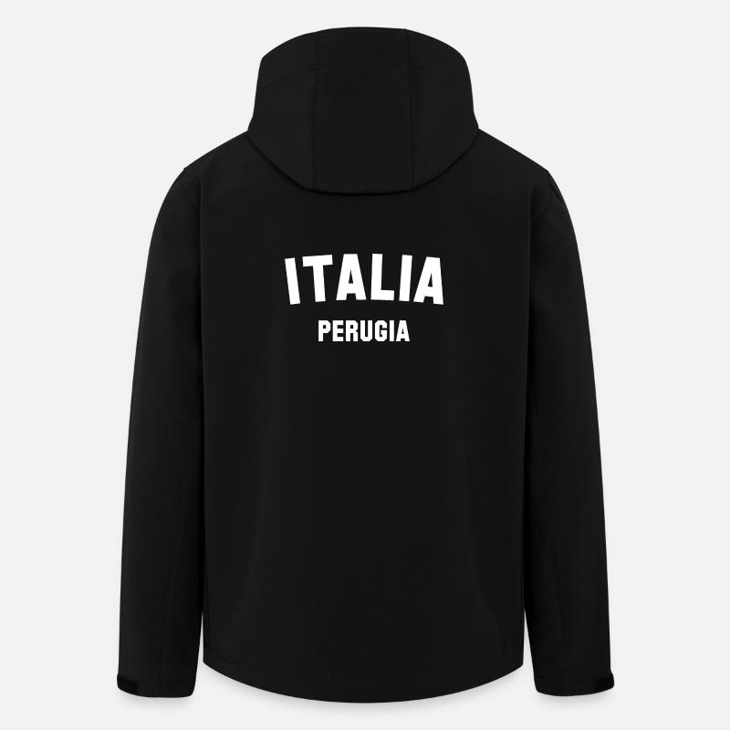 PERUGIA Italien Italie - Veste softshell homme en polyester recyclé Stanley/Stella - noir