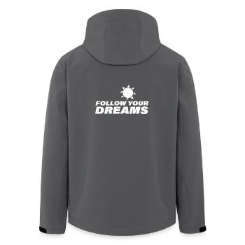 SUIVEZ VOS RÊVES - Veste softshell homme en polyester recyclé Stanley/Stella - charbon - Dos - AI Model Male 185 light (185cm)