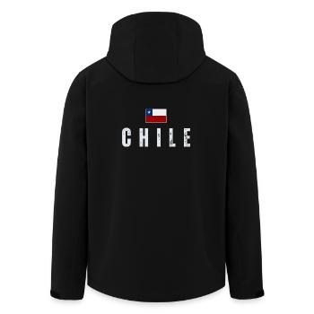J'aime le Chili, la fierté chilienne - Veste softshell homme en polyester recyclé Stanley/Stella - noir - Dos - AI Model Male 185 light (185cm)
