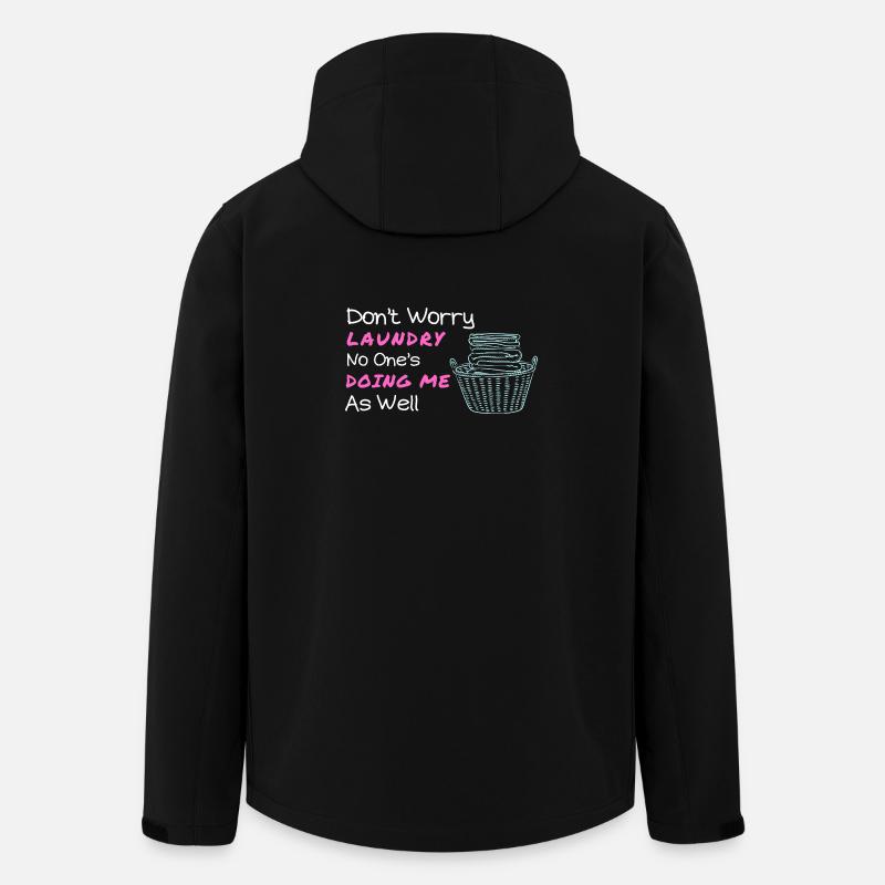 Verspielte Wäschegefühle Illustration - Recycelte Männer Softshell-Jacke von Stanley/Stella - Schwarz