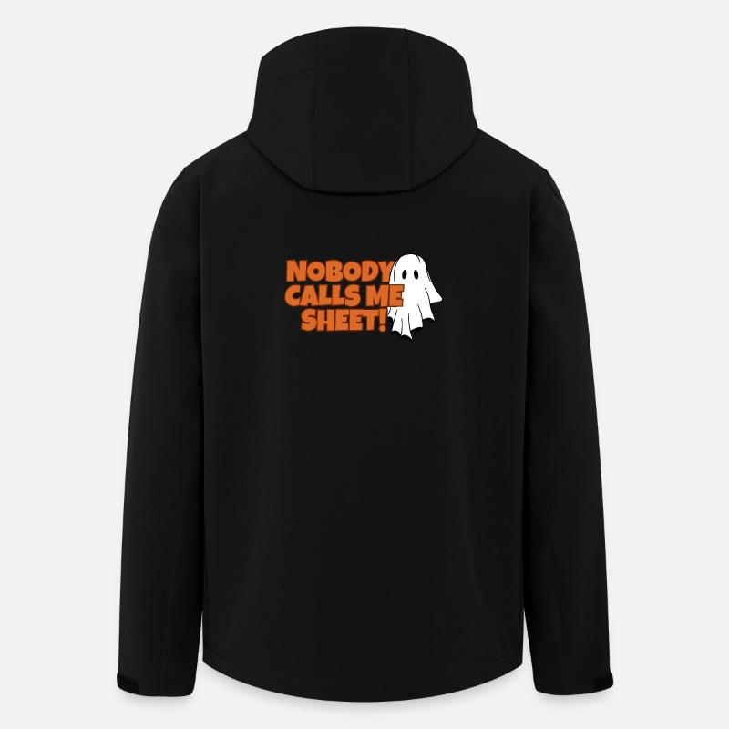 Nobody Calls Me Sheet Ghost Tee - Men’s Recycled Softshell Jacket by Stanley/Stella - black