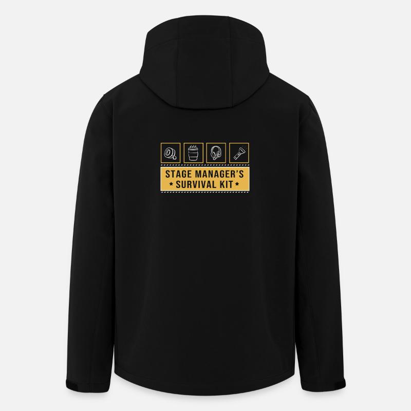 Régisseur - Veste softshell homme en polyester recyclé Stanley/Stella - noir